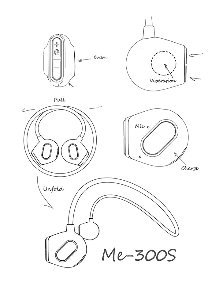 ULlife Me-300S: Lightest Foldable Bone Conduction Headphones