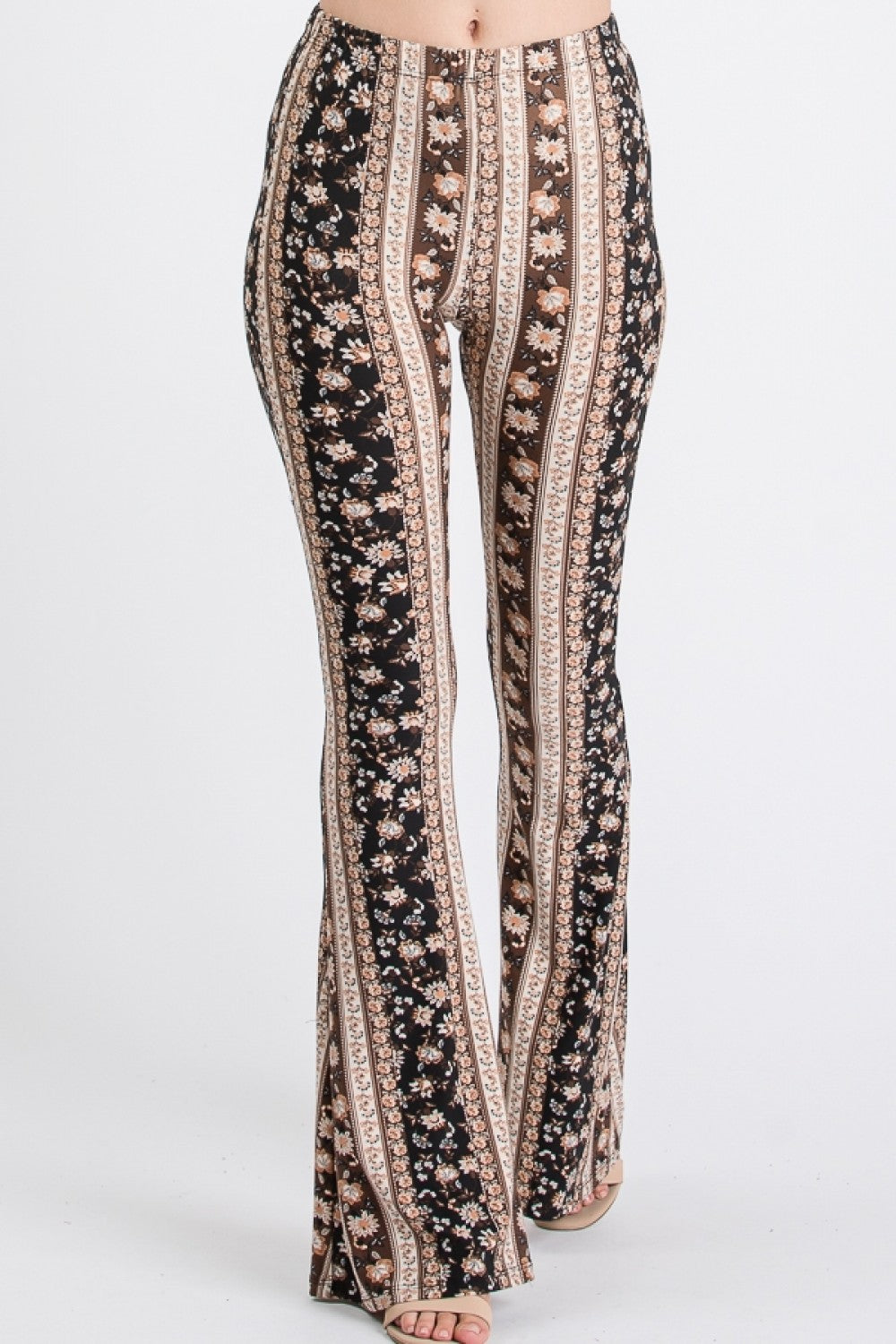 Timeless Paisley Printed Flare Pants - ShopperBoard